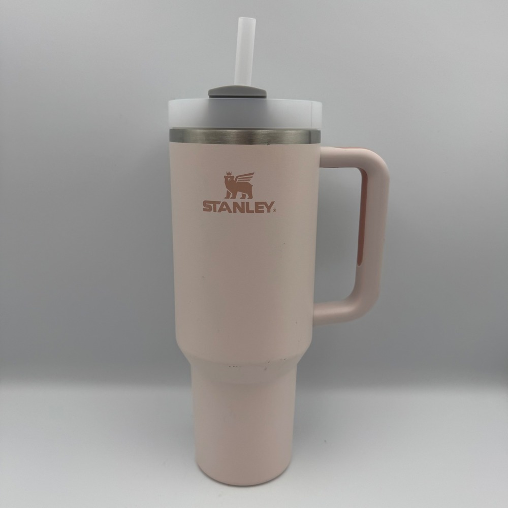Stanley Adventure Quencher H2.0 FlowState Tumbler 40oz Rose Quartz Pink‎ Mug - Picture 1 of 5